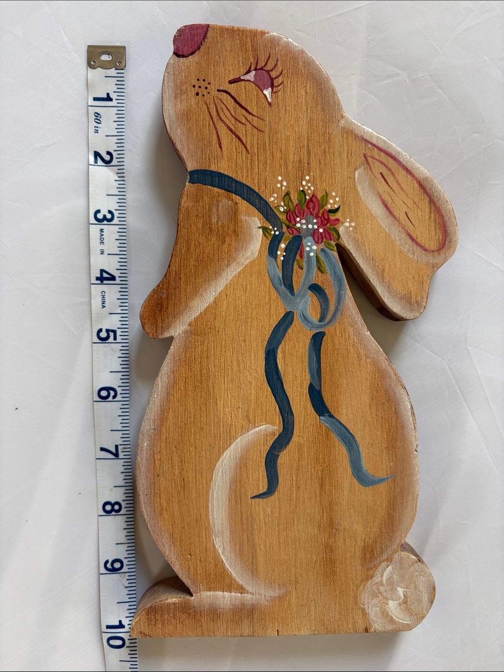 Handmade Vintage 90’s Painted Rabbit